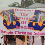 Historical Photo (1990's) reading Banner